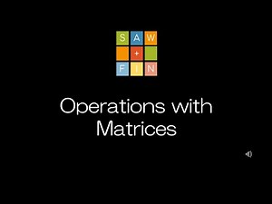 Linear Algebra 2.1 Operations with Matrices