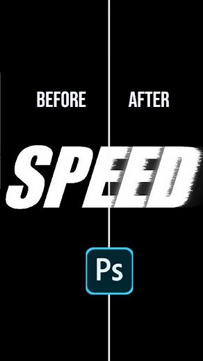 Create Speed Text Effect in Adobe Photoshop with Motion Blur | Quick Tutorial
