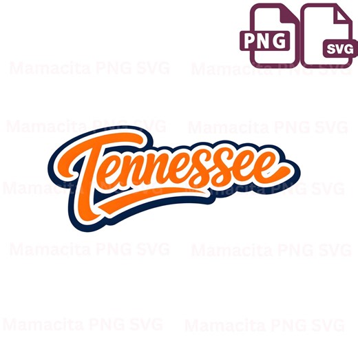 Tennessee Png Svg, Tennessee Script Logo PNG, Tennessee Volunteers Style Graphic, Orange College Football Fan Design, Instant Download - Etsy
