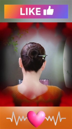 ✨ Easy 10-Second Hair Stick Bun Tutorial! 😍 | Elegant Updo