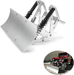 RCLIONS RC Model Car Snowplow Snow Shovel Remote Control for Axial SCX10 90046/90047 TRX4 D90 Redcat gen8 1/10th RC Crawler Car
