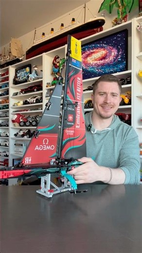 This LEGO Yacht is SO UNIQUE! Have you seen this?! #LEGO #Yacht #Boat #Ship #Racing #Omega #Emirates