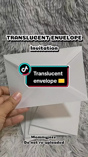 Translucent Envelope Invitation for Special Occasions