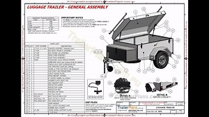 TRAILER PLANS The Luggage Trailer is a multi-purpose single axle box...