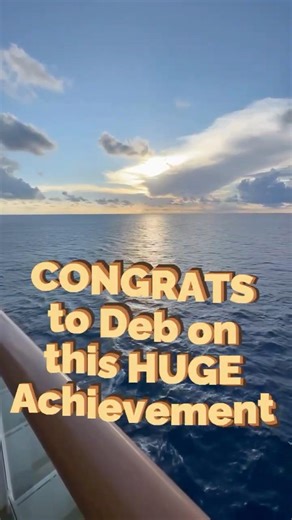 Debbie’s HUGE Achievement! 😍 #CruiseLife #TravelAgent #EscapeRight