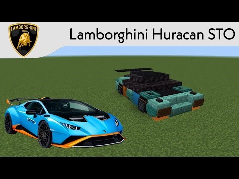 How to build a Lamborghini Huracan STO in Minecraft. 😱