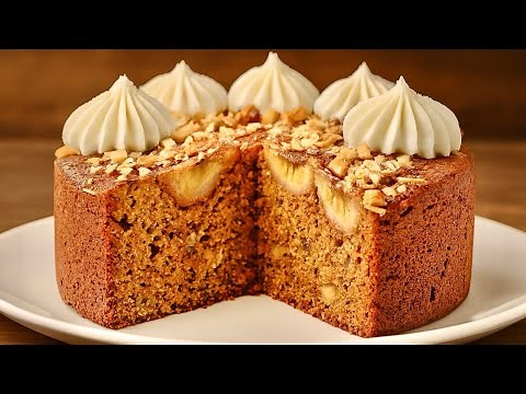 No Sugar! No Flour! Just Oatmeal, Bananas and Carrots — The Perfect Cake!