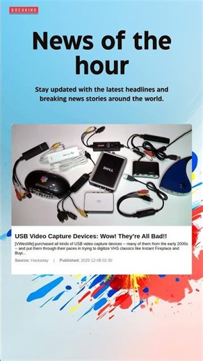 Breaking News: USB Video Capture Devices: Wow! They’re All Bad!! #usb