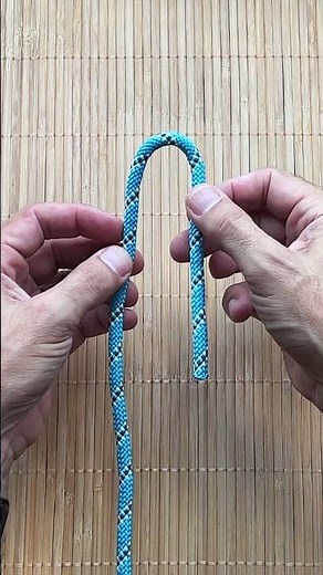 The easiest way to remember how to tie a figure-eight knot