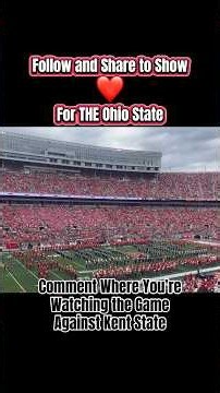 The Buckeyes and Golden Flashes at The Shoe🏈🌰 #collegefootball #cfb #ohiostate #buckeyes #gobucks