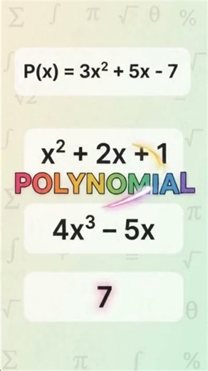 POLYNOMIALS IN URDU #shorts #algebra