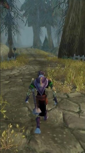 Walking through Silverpine Forest on my shadow priest - Classic wow