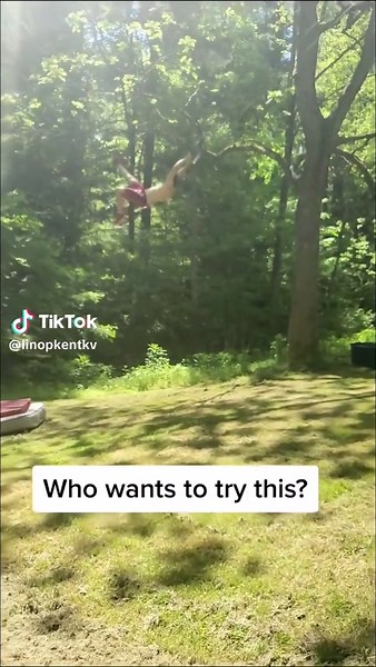 Steve's trapeze in the trees #flips #circus #crazy #amazing