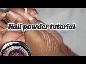 Nail powder for beginners/Tutorial #youtubegrowth #selflove #nailcare