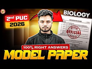 2nd PUC Biology Model Paper 2 | Full Solutions & Exam Strategy | 2nd PUC 2026 | Basavaraj Sir