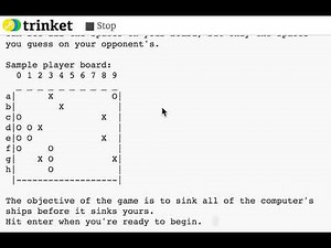 Battleship Python Program
