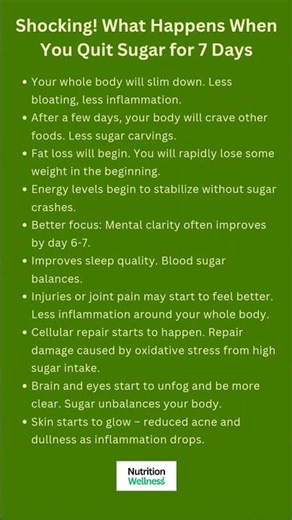 What Happens When You Quit Sugar for 7 Days