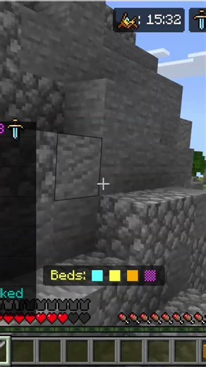 Minecraft bedrock edition lifeboat server hacker #minecraft #minecraftshorts #bedwars #hacker #death