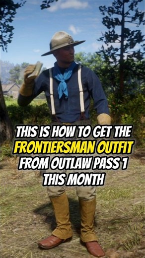 how to get the frontiersman outfit from outlaw pass 1 this month in rdo