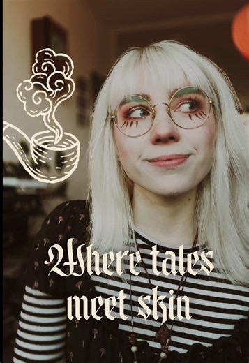 Where tales meet skin 🐉✨ let me know what you think 🧡🤗 #tattooartist #woodcut #medieval #fantasy #tattoos