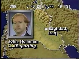 Operation Desert Storm Begins, CNN Breaking News, January 16, 1991