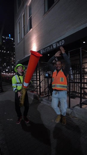 SAXOCONE Party: Traffic Cone Saxophone Performance
