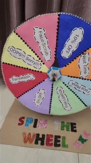 DIY Spin the Wheel Challenge Game | Fun Skincare Spin Wheel | Easy Cardboard Craft 🎡✨