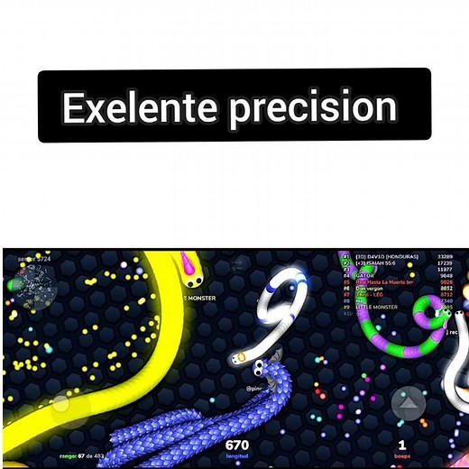 Slither.io, exelente precicion