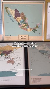 Conoce los diferentes diseños de mapas de pines que tenemos para ti 🤩🙌🏼 Personaliza el color de tu mapa, el marco y la frase o nombre que le pondrás 😎 Todos los mapas incluyen cajita de pines 📍 Registra tus aventuras con nuestros mapas de pines que puedes obtener en: www.wanderlustmaps.com | Wanderlust Maps