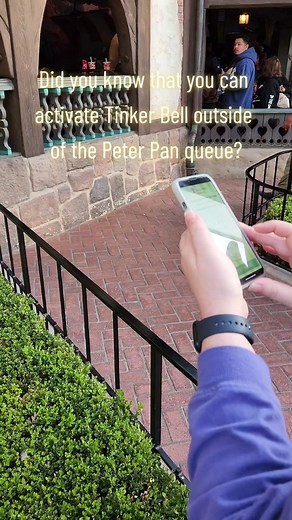 Activate Tinker Bell Wings Outside Peter Pan Queue