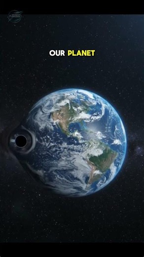 A Tiny Black Hole Could Pass Through Earth... ⚫🌍🤯 #Cosmos #Astronomy #Shorts