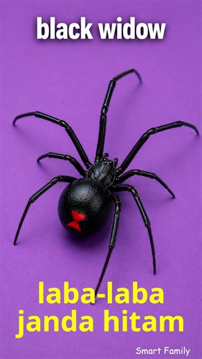 8 Spider Names in Indonesian 🕷️ Laba-laba terkenal