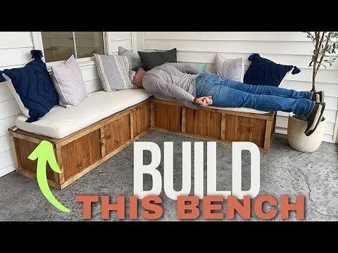 Corner Bench for UNDER $100 | EASY DIY BUILD