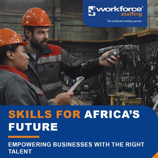 Workforce Staffing is not just placing workers, we are transforming industries through expert skills development and local talent sourcing. Discover how our expansion is driving Africa’s workforce evolution: https://shorturl.at/1vmu6 #workforce #skills #talent #africa | Workforce Staffing