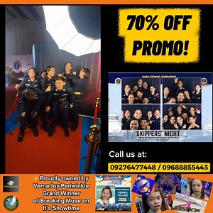 🎥 Imagine giving your clients a premium, interactive 360 experience — complete with branded content, instant sharing, and a setup that steals the spotlight. 📸 Event organizers, planners, producers, and managers — if you’re ready to offer your guests more than just another booth, it’s time to upgrade to the 360 SpinCam experience by JustClickHere Photo Booth. ✨ Proudly owned by Verna Joy Periwinkle Grand Winner of Breaking Muse on It’s Showtime, we turn ordinary moments into viral, unforgettabl