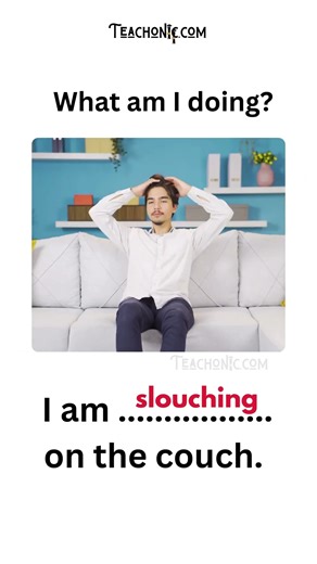 Daily Vocabulary in English | Body Position Actions| Leaning, Crouching, and many more