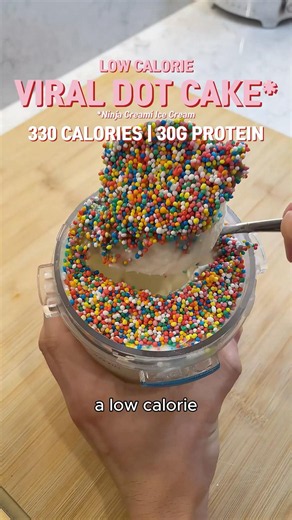 LOW CALORIE HIGH PROTEIN VIRAL DOT CAKE 🍦