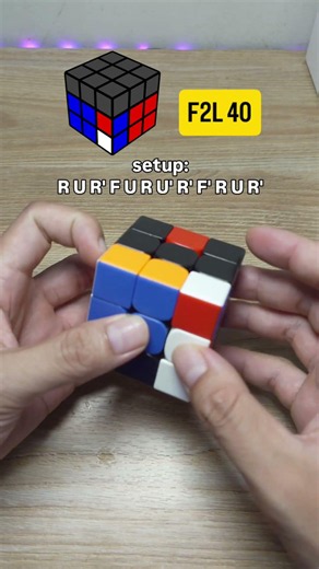 f2l 40 finger trick rubik tutorial #hntcubing #rubikscube #rubik #speedcubing #cubing #rubiks #f2l