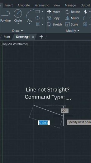 How to make straight line in AutoCAD | AutoCAD for Beginners | AutoCAD shortcuts