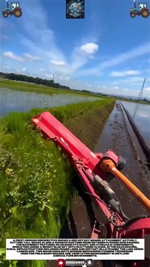 Rice Field Mowing:How Rotary Cutter Clears Grass With Precision Edge