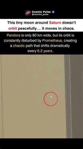 This Moon Orbits Saturn in Pure Chaos 😱 #shorts #trending #viral #space #spacefacts #moon #aviation