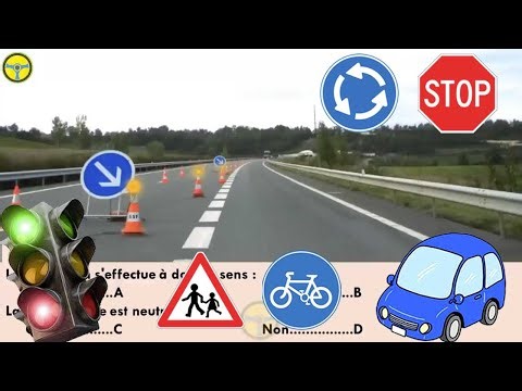 2023 Nouveau examen théorique test code de la route France 😘 test grauit permis de conduire exame 2