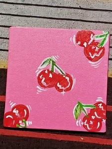 Easy art for beginners 🍒 Blue #easy #art #shorts