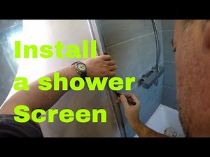 How to install a Shower screen over bath drilling porcelain tiles