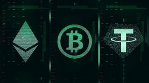 Cryptocurrency Technological Backgrounds Verticals