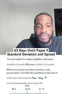 Day 63: Standard Deviation and Spread| 100 Days Until Paper 1