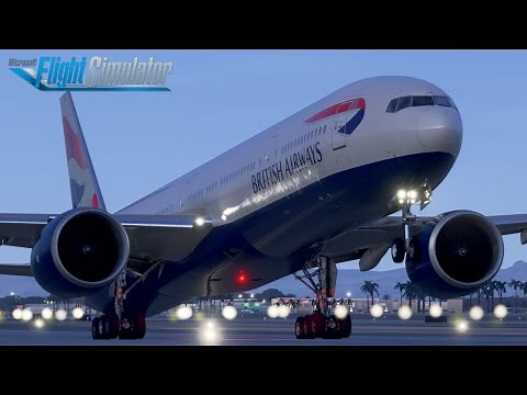 Flight Simulator B777-300ER: Las Vegas - London | British Airways Full Flight | MSFS2024
