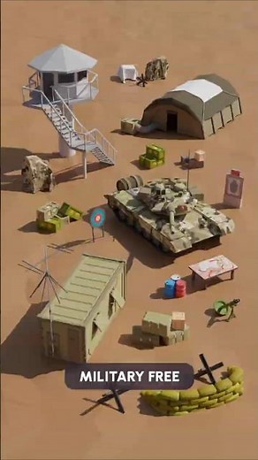 Military FREE - 3D Asset Pack for #games