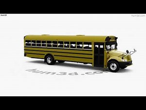 IC CE School Bus 2019 3D model by 3DModels.org