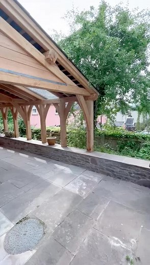 Walk through one of our completed projects with us #oakframedbuildings #fyp #fypシ #fypage #framing #oak #carpenter #carpentry